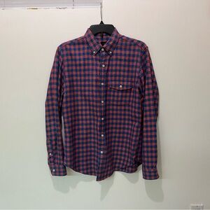2/$20 - J. Crew Casual Plaid Long Sleeve Button Down - Red & Blue Tones